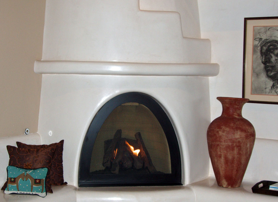 Kiva fireplace 12-24-09